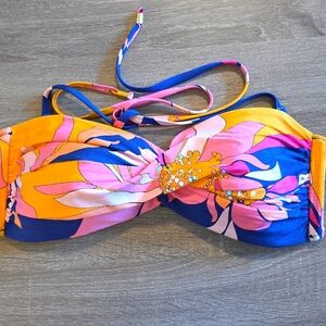 Trina Turk Bandeau Bikini Top Size 14